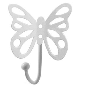 Garderobenhaken Butterfly weiß pulverbeschichtet Metall B/H…
