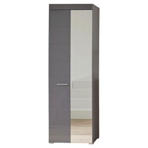 Garderobenschrank Amanda grau Hochglanz grau B/H/T: ca. 62x…