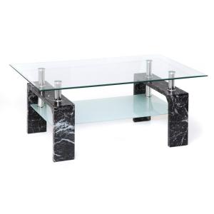 Glascouchtisch Modena Marmor glasklar B/H/T: ca. 100x45x60…