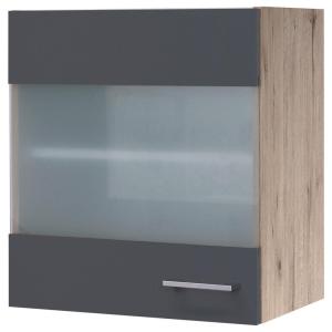 Glashängeschrank Morena grau matt B/H: ca. 50x54,8 cm