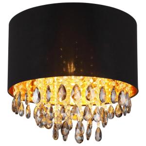 GLOBO Deckenleuchte COLETTA 15776D mattschwarz gold schwarz…