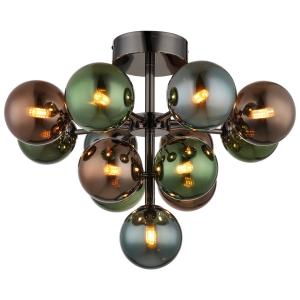 GLOBO Deckenleuchte Multi schwarz Metall Glas H/D: ca. 43x5…