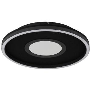 GLOBO Deckenleuchte Opal transparent mattschwarz Aluminium…