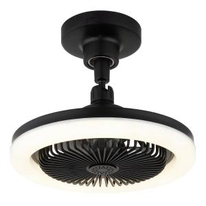 GLOBO Deckenventilator Opal mattschwarz H/D: ca. 21,7x25,8…