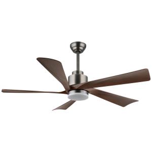 GLOBO LED-Deckenventilator Opal dunkelbraun grau Kunststoff…