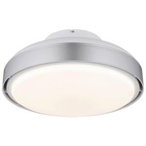 GLOBO LED-Deckenventilator Opal silber weiß Acryl Kunststof…