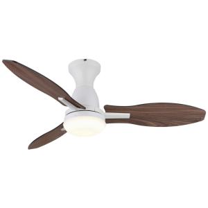 GLOBO LED-Deckenventilator Opal weiß H/D: ca. 32,5x107 cm m…