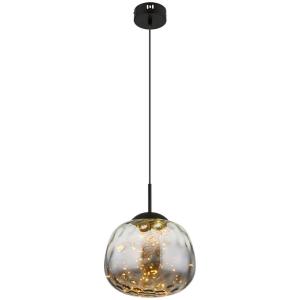 GLOBO LED-Pendelleuchte Firefly 15642 schwarz Metall Rauchg…