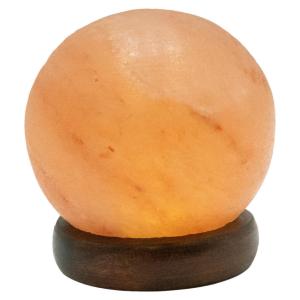 GLOBO LED-Salzkristallleuchte Stone 28307 natur Holz H/D: c…