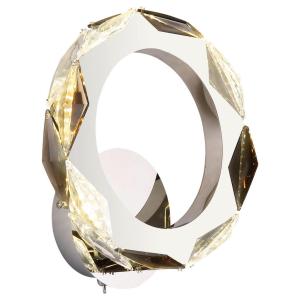 GLOBO LED-Wandleuchte transparent Chrom Rauch Acryl Metall…