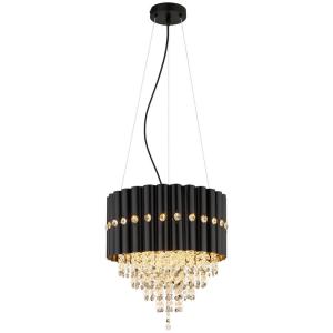 GLOBO Lüsterkrone ELEOS 63149-3 schwarz Metall H/D: ca. 150…