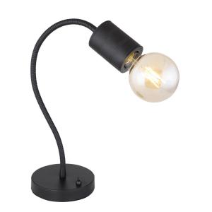 GLOBO Tischleuchte schwarz Metall B/H/T: ca. 14x59x26 cm E2…