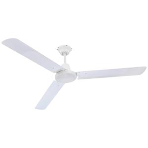 GLOBO Ventilator weiß Metall H/D: ca. 58x142 cm