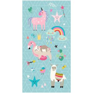 Good Morning Strandtuch Moody aqua Polyester B/L: ca. 75x15…