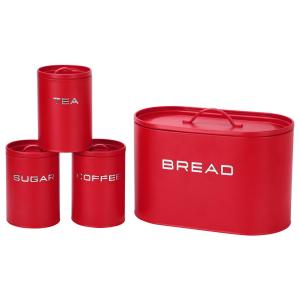 GOURMETmaxx Vorratsdosenset rot B/H/L: ca. 18x23x34 cm