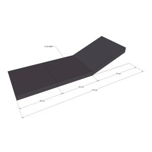 Grasekamp Auflagesessel anthrazit Polyester-Mischgewebe B/H…