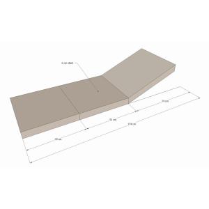 Grasekamp Auflagesessel sand Polyester-Mischgewebe B/H/L: c…