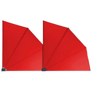 Grasekamp Doppelpack Balkonfächer rot Polyester-Mischgewebe…