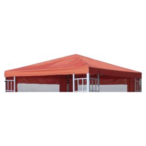 Grasekamp Ersatzdach für Pavillon Aluoptik terracotta Polye…