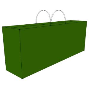 Grasekamp Kissentasche für Rollliegenauflagen grün Kunststo…