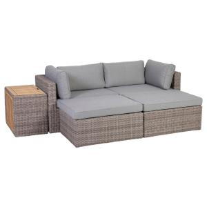 Greemotion Loungeset Olea grau Polyester B/H/L: ca. 135x95x…