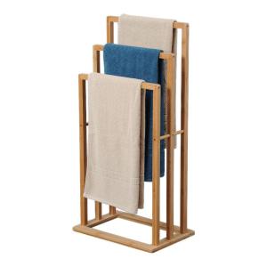 Handtuchhalter natur Bambus B/H/L: ca. 27x82x40 cm