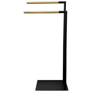 Handtuchhalter Nordic schwarz Metall B/H/L: ca. 20x80x38 cm