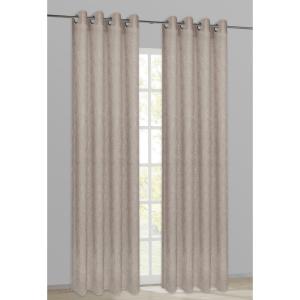 Happy Home Ösenvorhang Blätter taupe B/L: ca. 140x245 cm