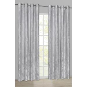Happy Home Ösenvorhang Wellen silber B/L: ca. 145x245 cm