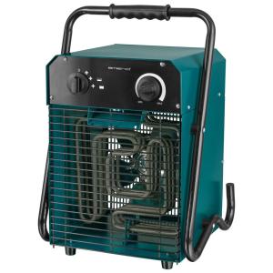 Heizlüfter blau Kunststoff Metall B/H/L: ca. 29,5x45,8x29,5…