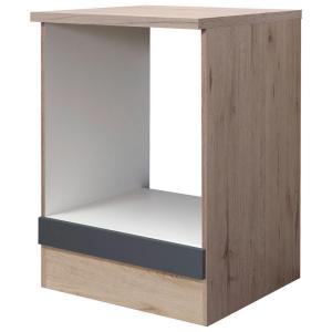 Herdumbauschrank Morena grau matt B/H/T: ca. 60x85x60 cm