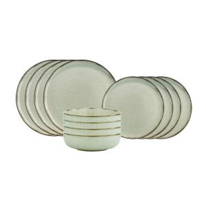 Hermia Concept Kombiservice grün Porzellan 12 tlg.