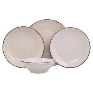 Hermia Concept Tafelservice Selene zimt Porzellan 24 tlg.