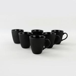 Hermia Concept Tassenset Cannavaro schwarz Steinzeug