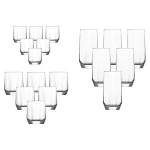 HermiaConcept Gläserset Daisy 18-tlg. transparent