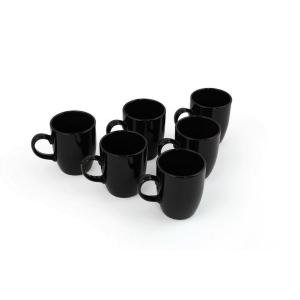 HermiaConcept Kaffeebecher 6-tlg. schwarz Keramik 6 tlg.