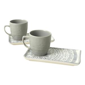 HermiaConcept Kaffeetassen-Set Kartal grau Keramik