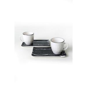 HermiaConcept Kaffeetassen-Set Quebec multicolor Steinzeug