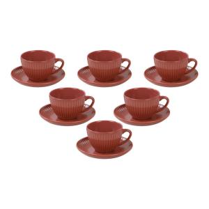 HermiaConcept Teetasse 12-tlg. orange Keramik
