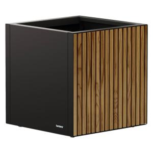 Herstera Garden Pflanzkübel Deco Planter schwarz Metall B/H…