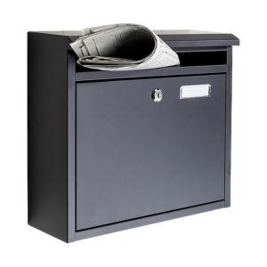 HI Briefkasten schwarz B/H/T: ca. 36x32x12 cm