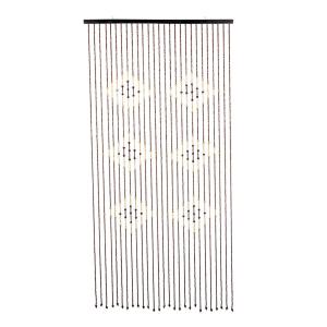 HI Fliegengitter braun Holz B/H: ca. 90x175 cm