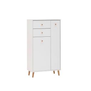 Highboard Bjarne weiß B/H/T: ca. 60,2x103,4x33,05 cm