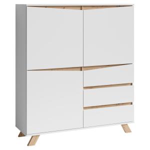 Highboard VALENTIN weiß Eiche Nachbildung B/H/T: ca. 120x14…