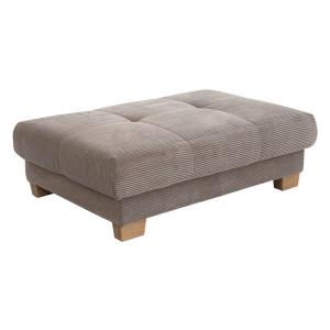 Hocker beige Microfaser B/H/T: ca. 144x46x99 cm