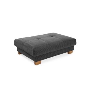 Hocker grau Microfaser B/H/T: ca. 144x46x99 cm