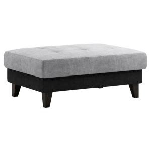 Hocker grau schwarz B/H/T: ca. 108x45x76 cm