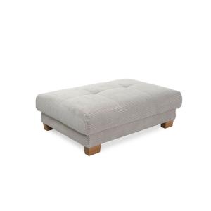 Hocker Greige Microfaser B/H/T: ca. 144x46x99 cm