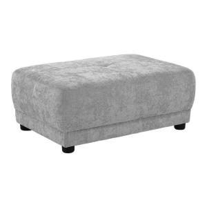 Hocker hellgrau Webstoff B/H/T: ca. 112x44x79 cm