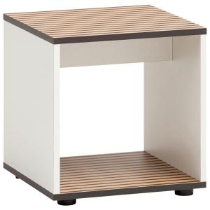 Hocker Katta weiß Lack matt B/H/T: ca. 40x42x40 cm